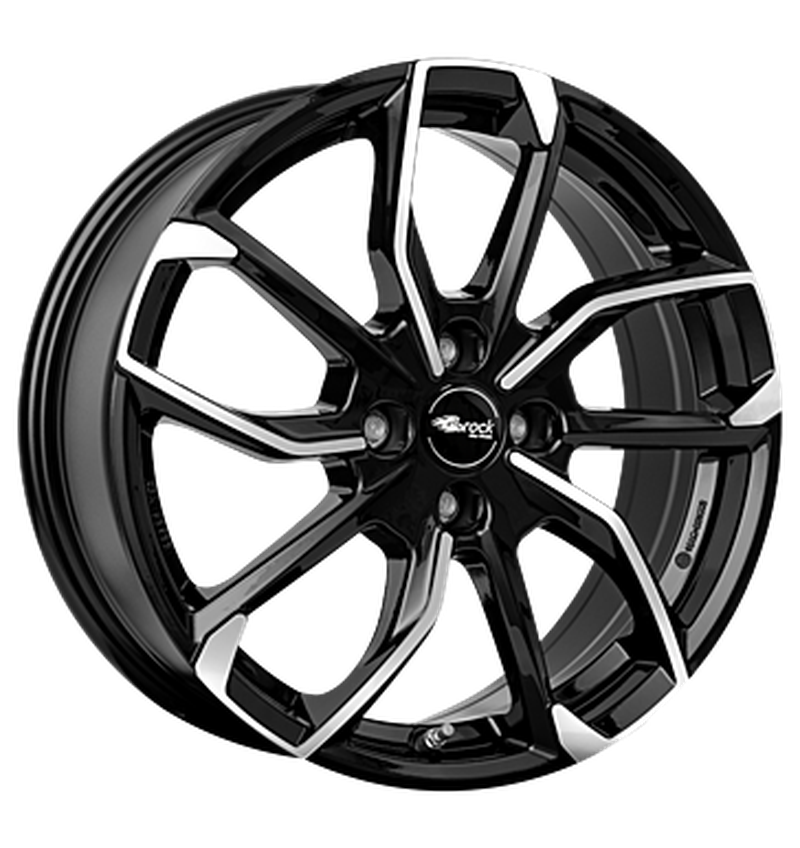 RC-Design RC34 Schwarz Glanz Voll-Poliert Alufelge 6.5x17 ET41 4x98/58.1