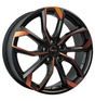 RC-Design RC34 Black Orange Matt Alufelge 8.5x20 ET38 5x112/57.1