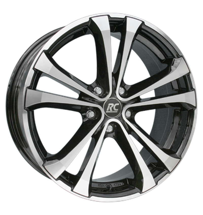RC-Design RC17 Schwarz Glanz Voll-Poliert Alufelge 8.5x20 ET33 5x112/66.6