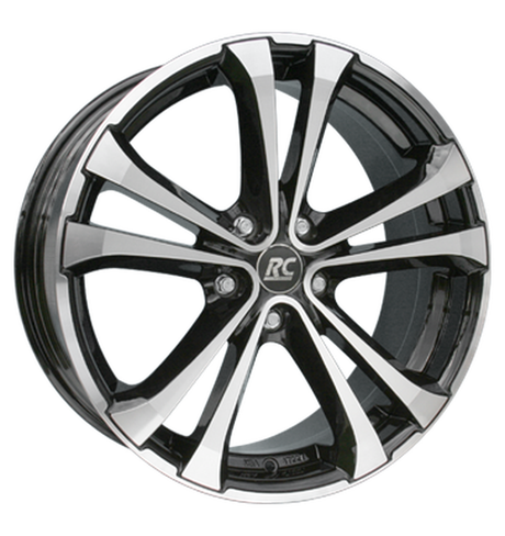 RC-Design RC17 Schwarz Glanz Voll-Poliert Alufelge 8.5x20 ET33 5x112/66.6