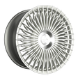 Keskin KT X1 Silver Front Polish Alufelge 9.5x21 ET33 5x112/66.6