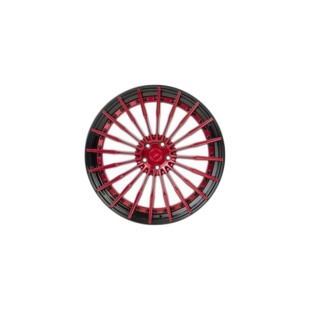 Z-Performance ZP.MODULAR 2 Deep Concave Blood Red Center / Gloss Black Lip Alufelge 10,5x22 ET12 5x112/66,5