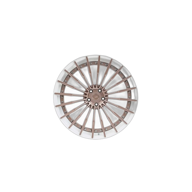 Z-Performance ZP.MODULAR 2 Deep Concave Sparkling Champagne Center / Pur White Lip Alufelge 10,5x22 ET12 5x112/66,5