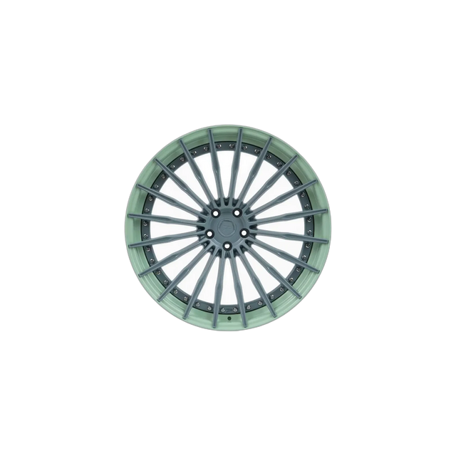 Z-Performance ZP.MODULAR 2 Deep Concave Stone / Foam Green Lip Alufelge 9x20 ET25 5x112/66,6
