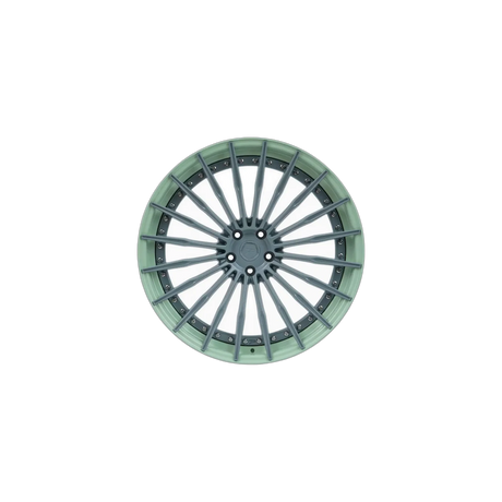 Z-Performance ZP.MODULAR 2 Deep Concave Stone / Foam Green Lip Alufelge 10x20 ET48 5x112/66,6
