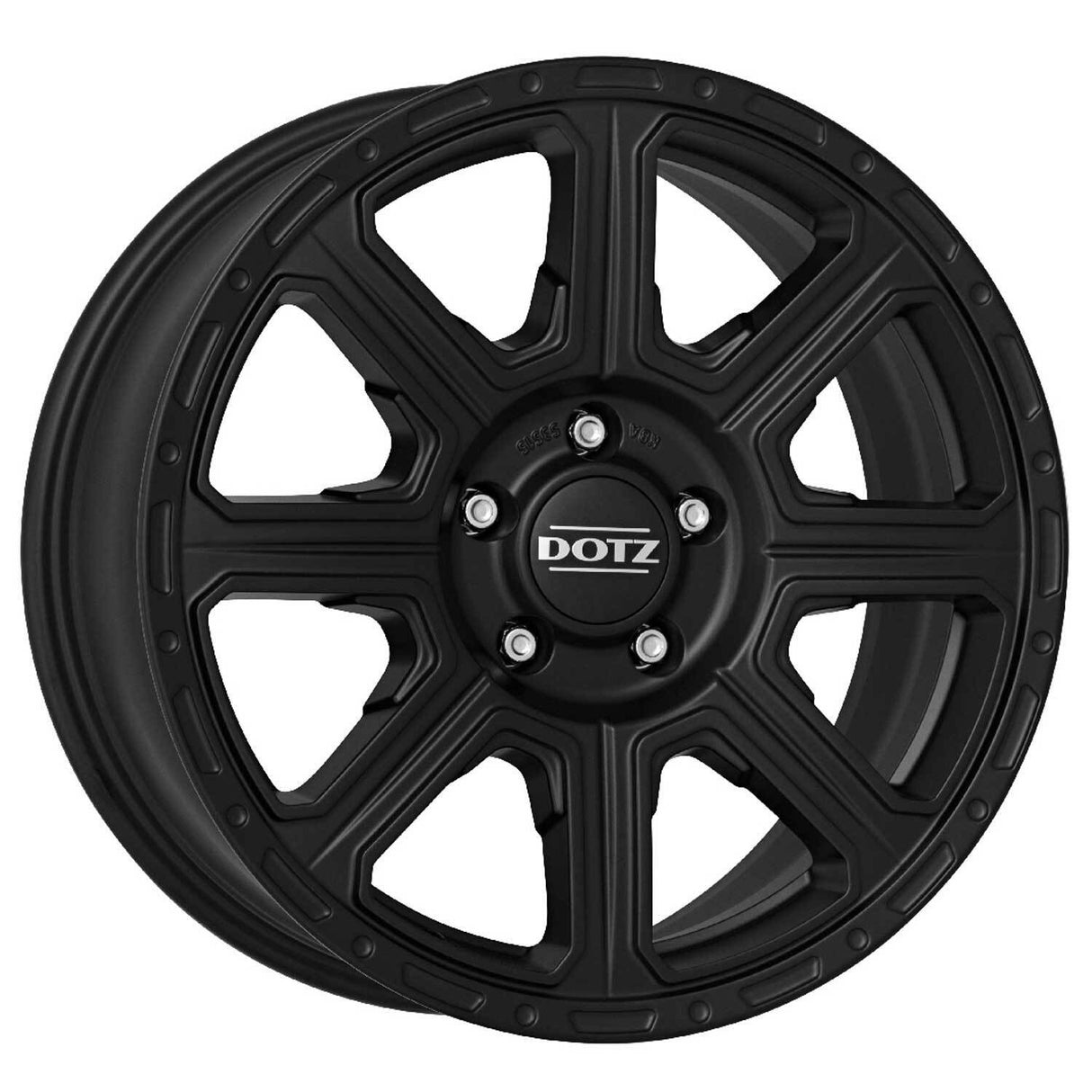 4x DOTZ KALAHARI BLACK 8x18 in different offsets and hole circles