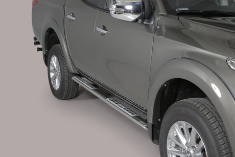 delta4x4 Seitenbügel oval poliert – Mitsubishi L200 Kjot